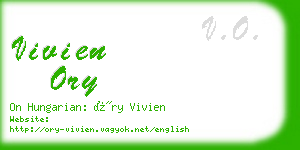 vivien ory business card